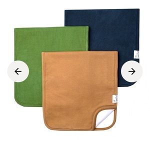 3 Copper Pearl Premium Baby Burp Cloths in RIDGE